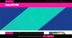 Desktop Screenshot of perezhilton.com