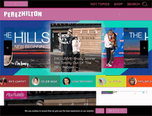 Tablet Screenshot of perezhilton.com